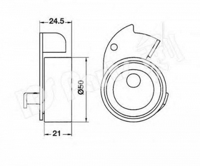IPS PARTS itb6601 -  Устройство для натяжения ремня, ремень ГРМ